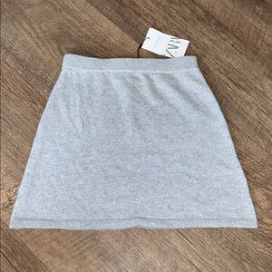 Zara Girls 100% Cashmere Gray Skirt